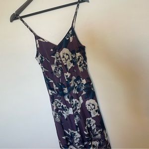 Vera Wang Satiny Swing Dress